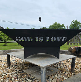 Custom Text | Fire Pit Side Design