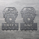 Black Russian Terrier Key & Leash Hanger