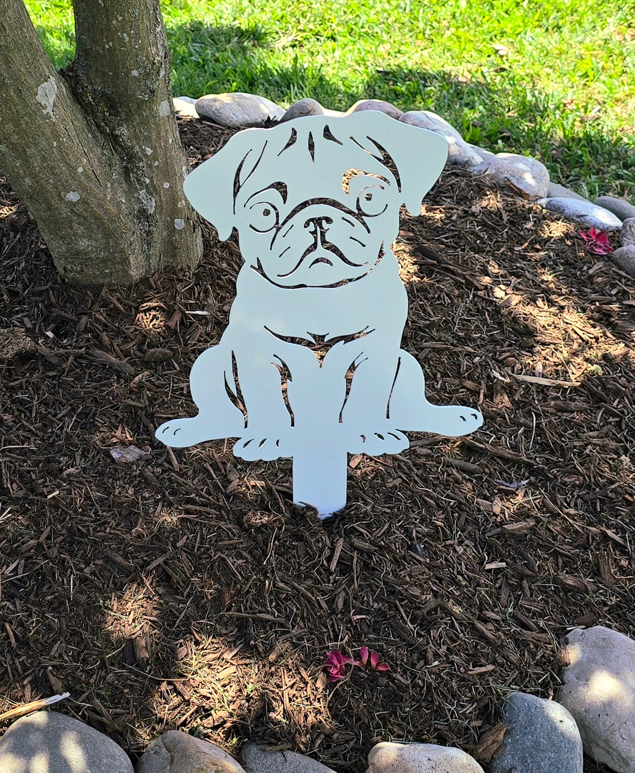 Pug #5 Lawn & Garden Stake