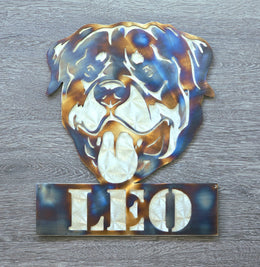 Rottweiler Metal Wall Art
