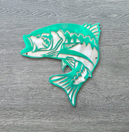 Largemouth Bass Metal Wall Art