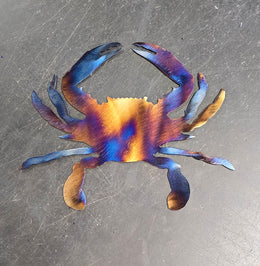 Blue Crab Metal Wall Art