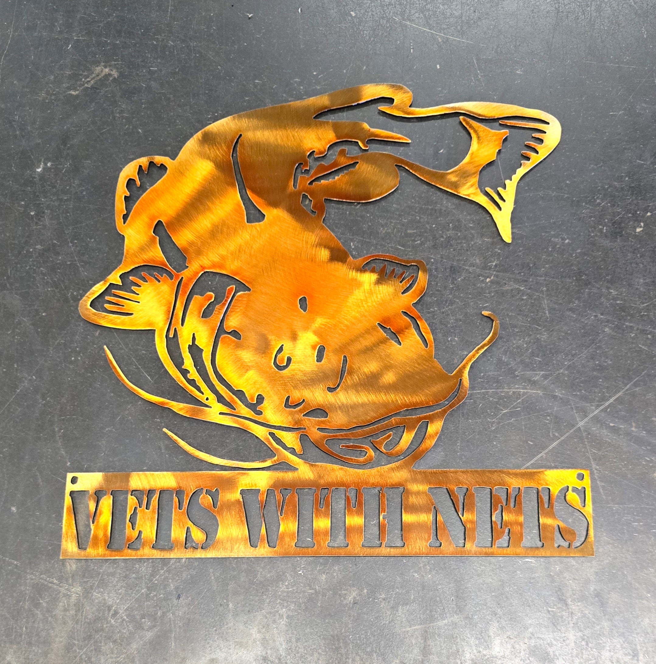 Catfish Metal Art