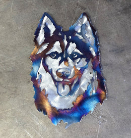 Husky Metal Wall Art
