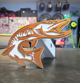Muskie Metal Hitch Cover