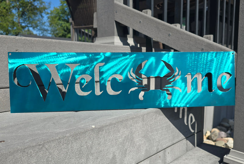 Blue Crab Welcome Sign