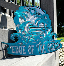 Edge Of The Ocean Metal Wall Art