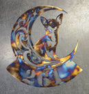 Chihuahua "On The Moon" Metal Art