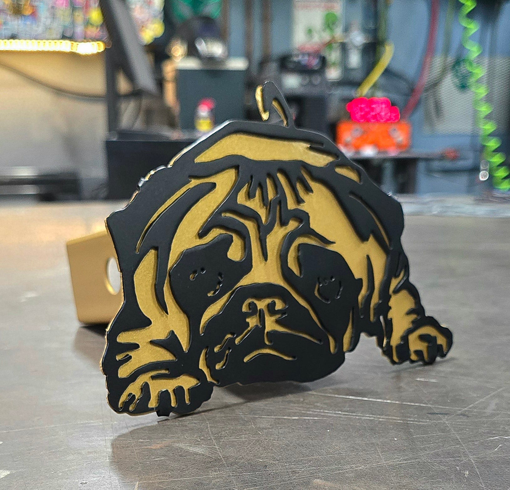 Matte Black & Gold Metallic