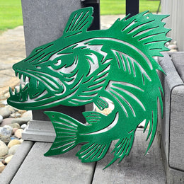 Monster Bass Metal Wall Art