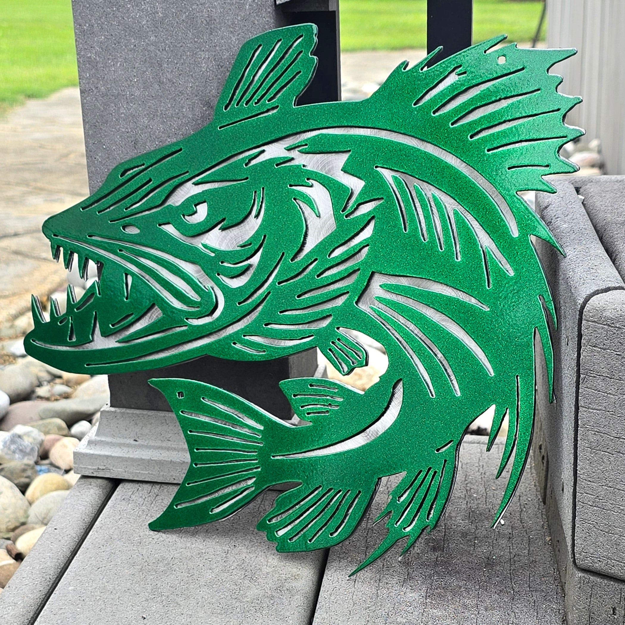 Monster Bass Metal Wall Art- Sale
