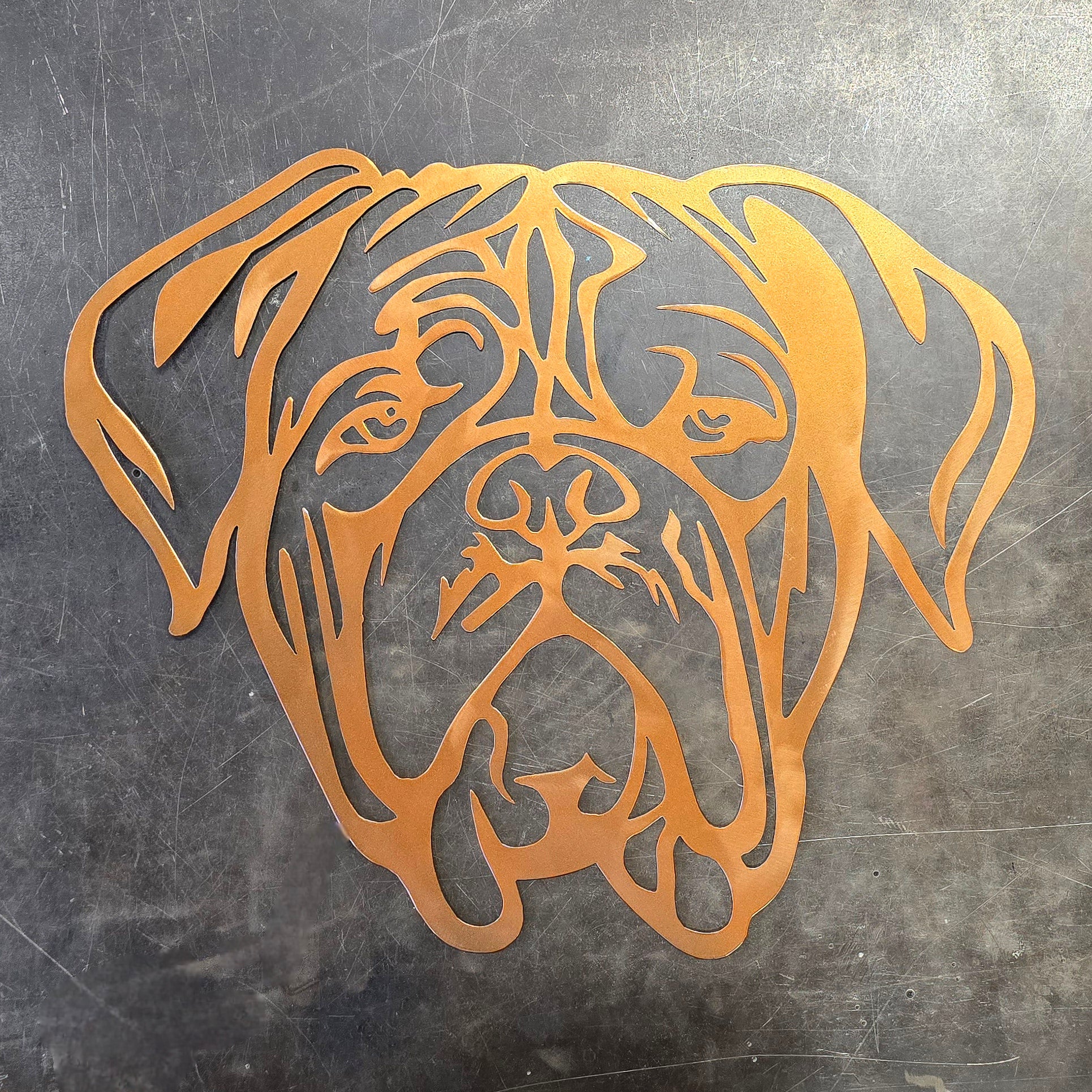Dogue de Bordeaux (French Mastiff) #1 Metal Art