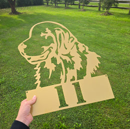 Golden Retriever Metal Wall Art