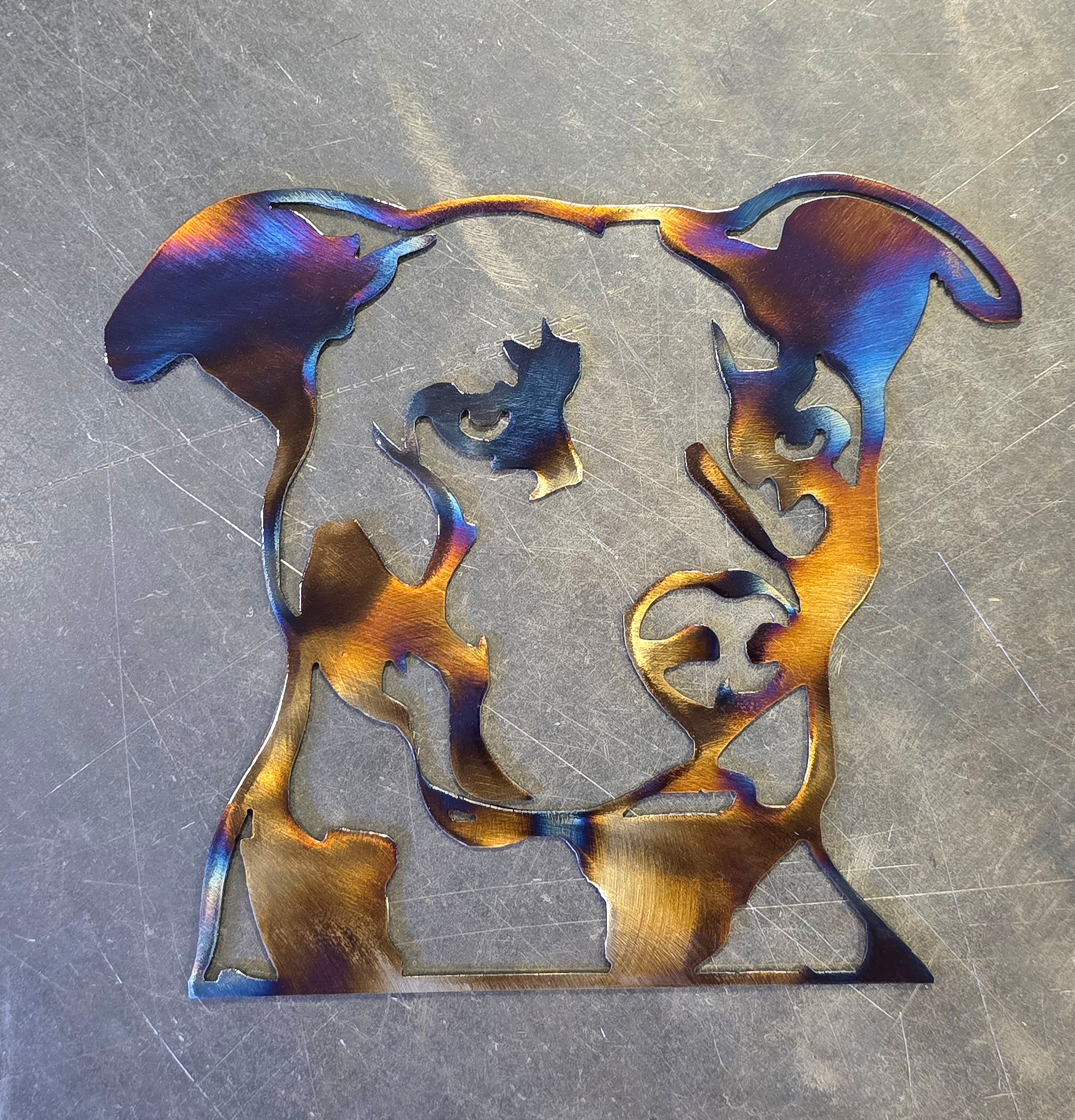 Pitbull #1 Metal Art