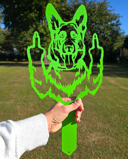 German Shepherd Garden Stake