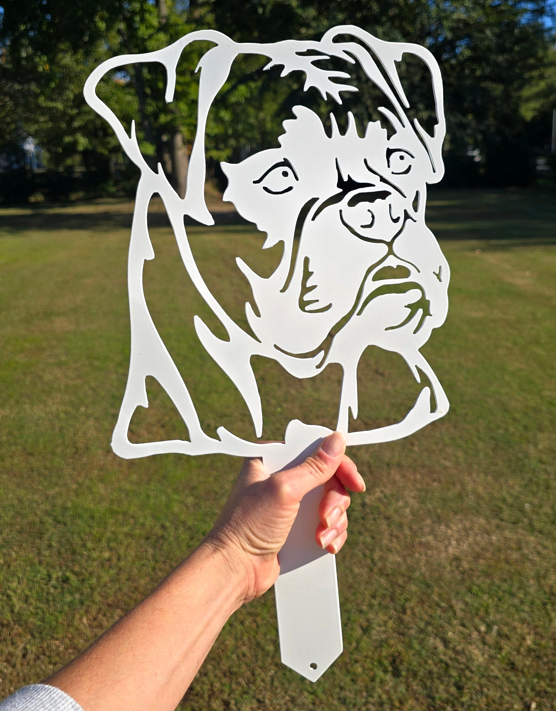 Boxer #2 Lawn & Garden Stake