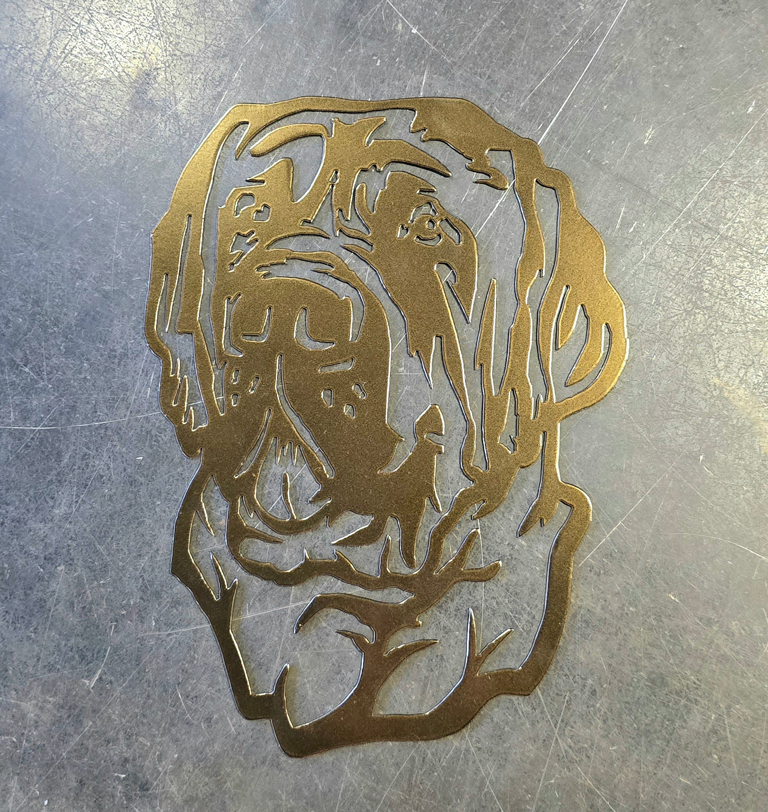 Mastiff #3 Metal Art