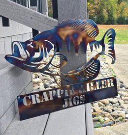 Crappie Metal Wall Art