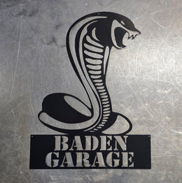 Mustang Cobra Metal Wall Art