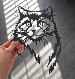 Cat Metal Wall Art