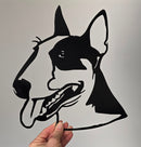 Bull Terrier Metal Art