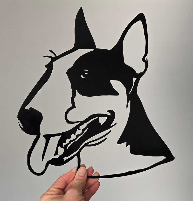 Bull Terrier Metal Art