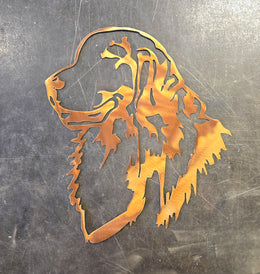 Golden Retriever Metal Wall Art
