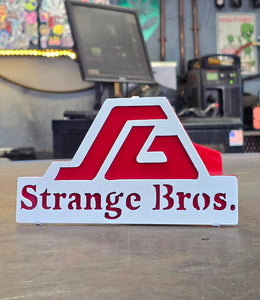 Custom company logo hitch cover with powder coated front design and backing layer