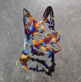 German Shepherd Metal Wall Art