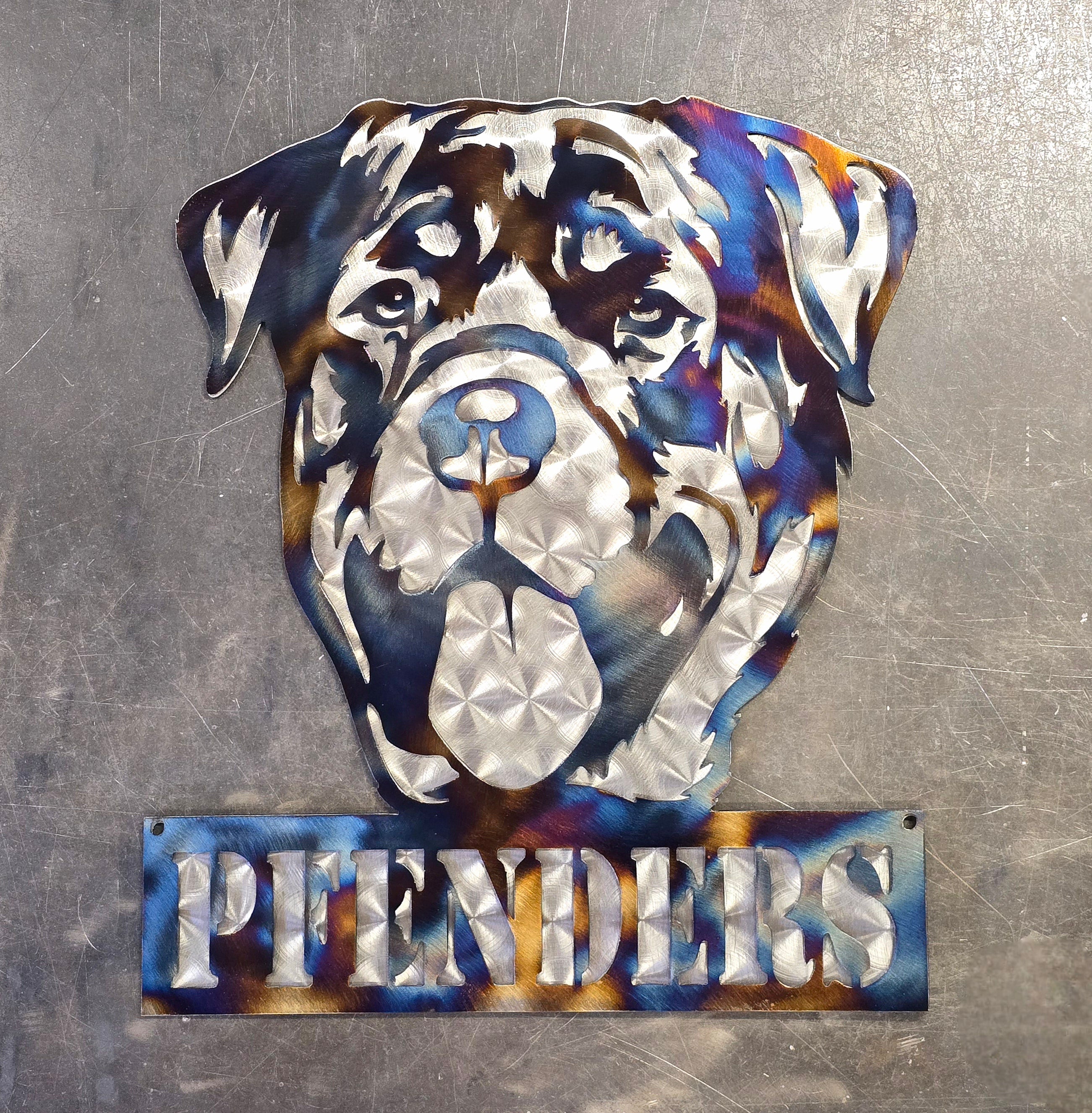 Rottweiler #2 Metal Art