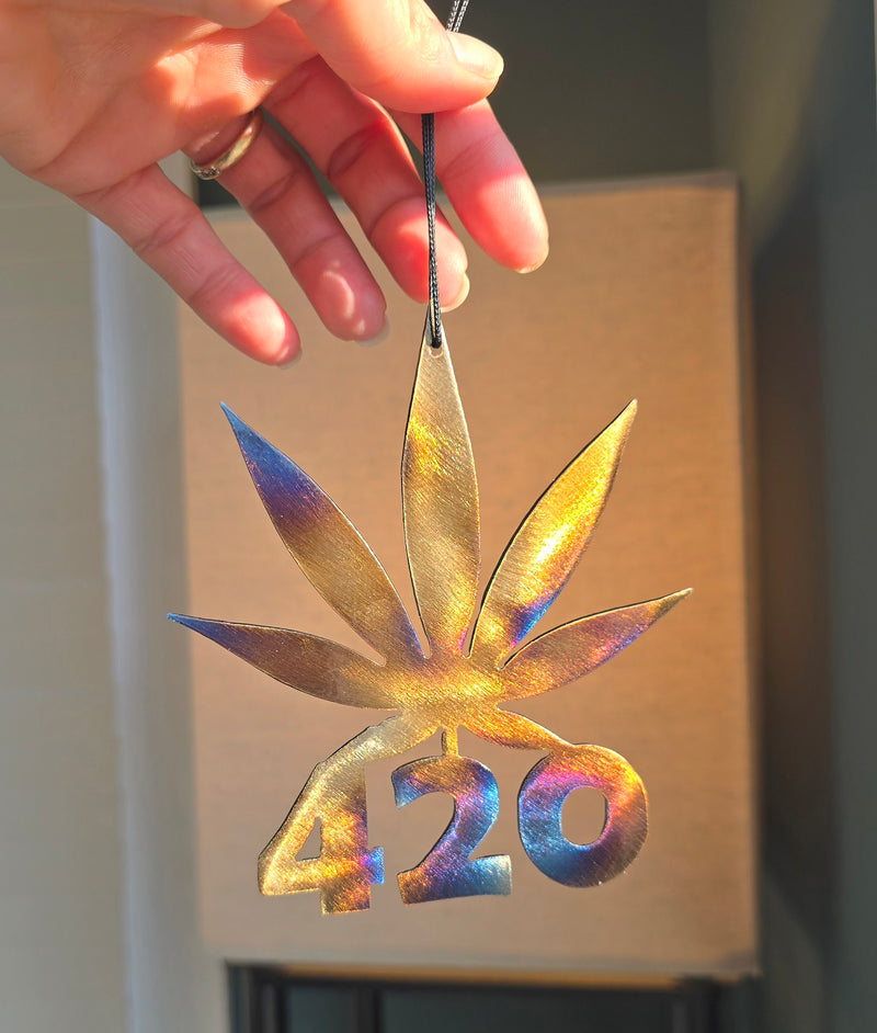 Cannabis Leaf 420 Ornament