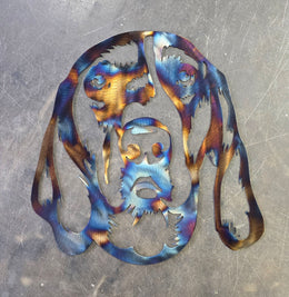Coonhound Metal Wall Art