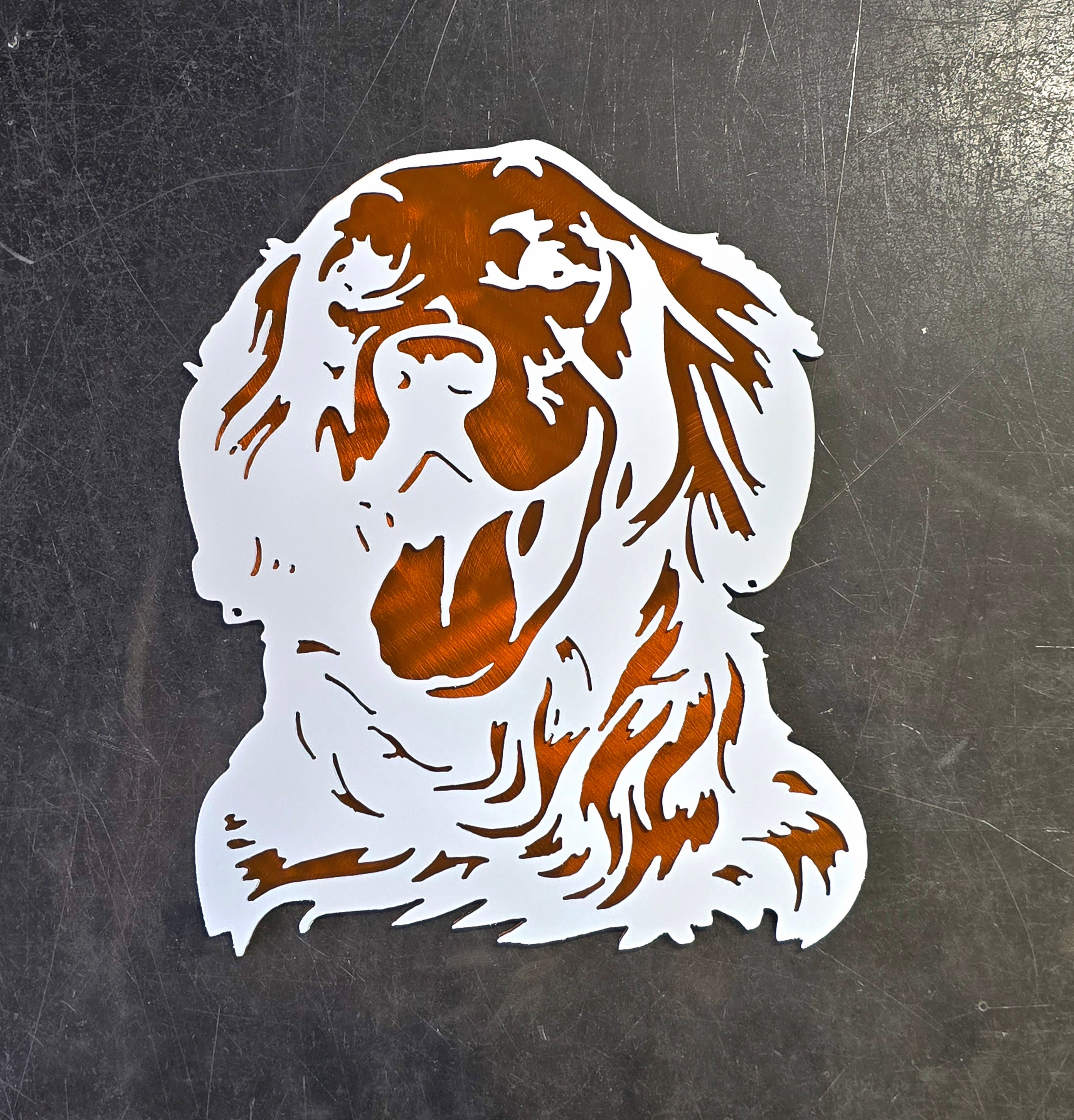 Golden Retriever #2 Metal Art