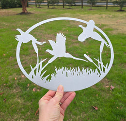 Pheasants Metal Wall Art