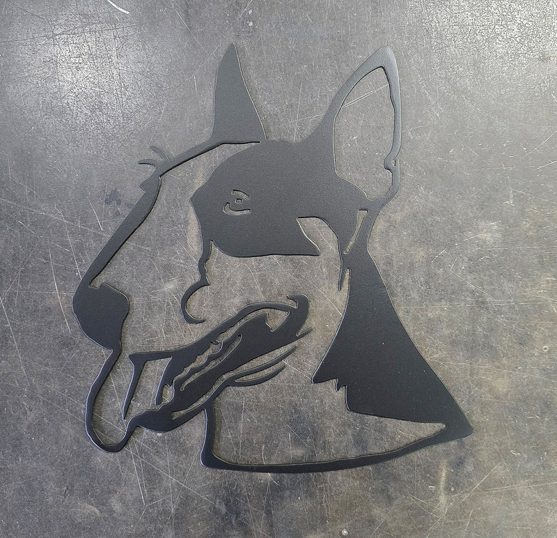 Bull Terrier Metal Art