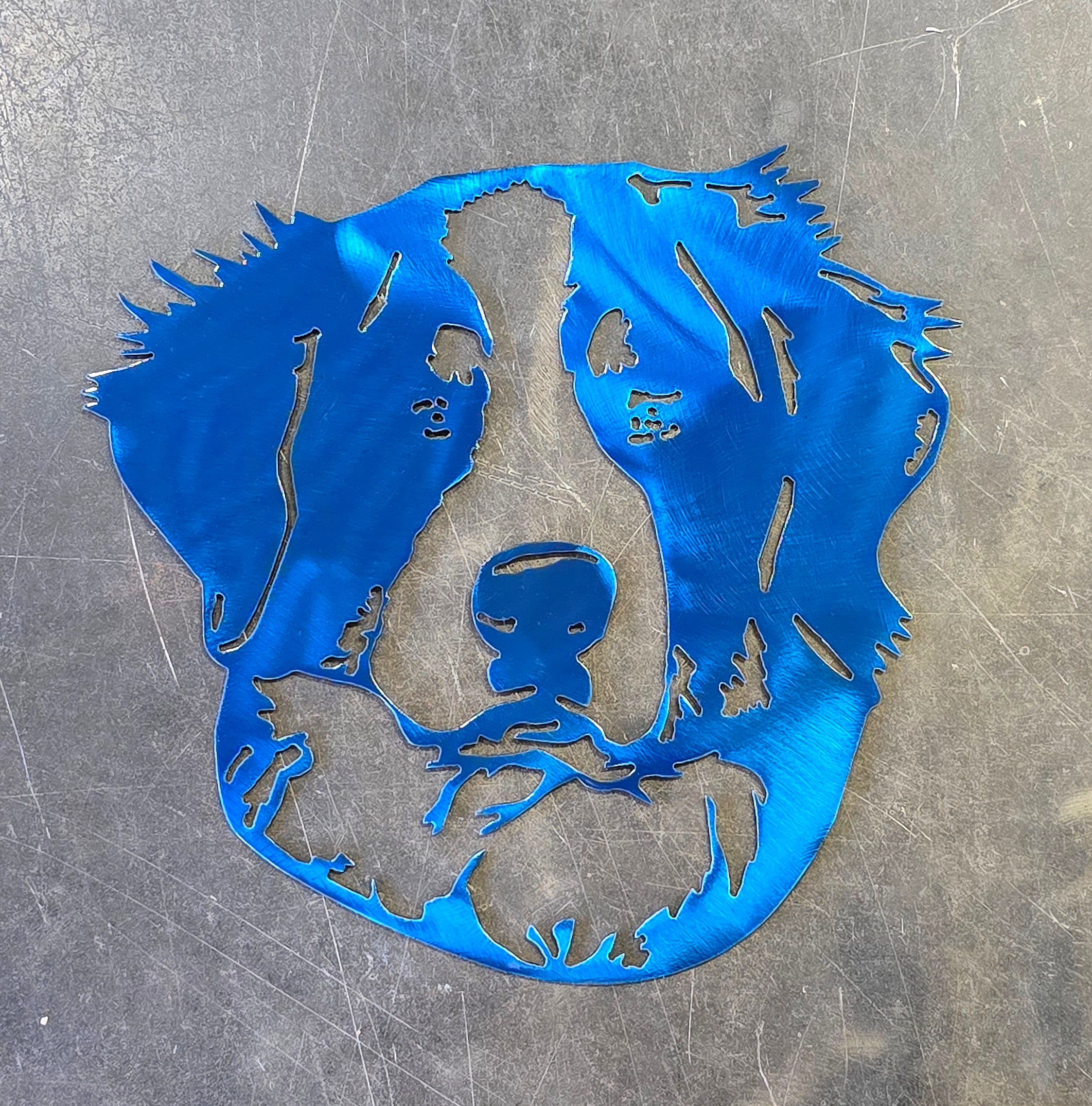Bernese Mountain Dog Metal Art