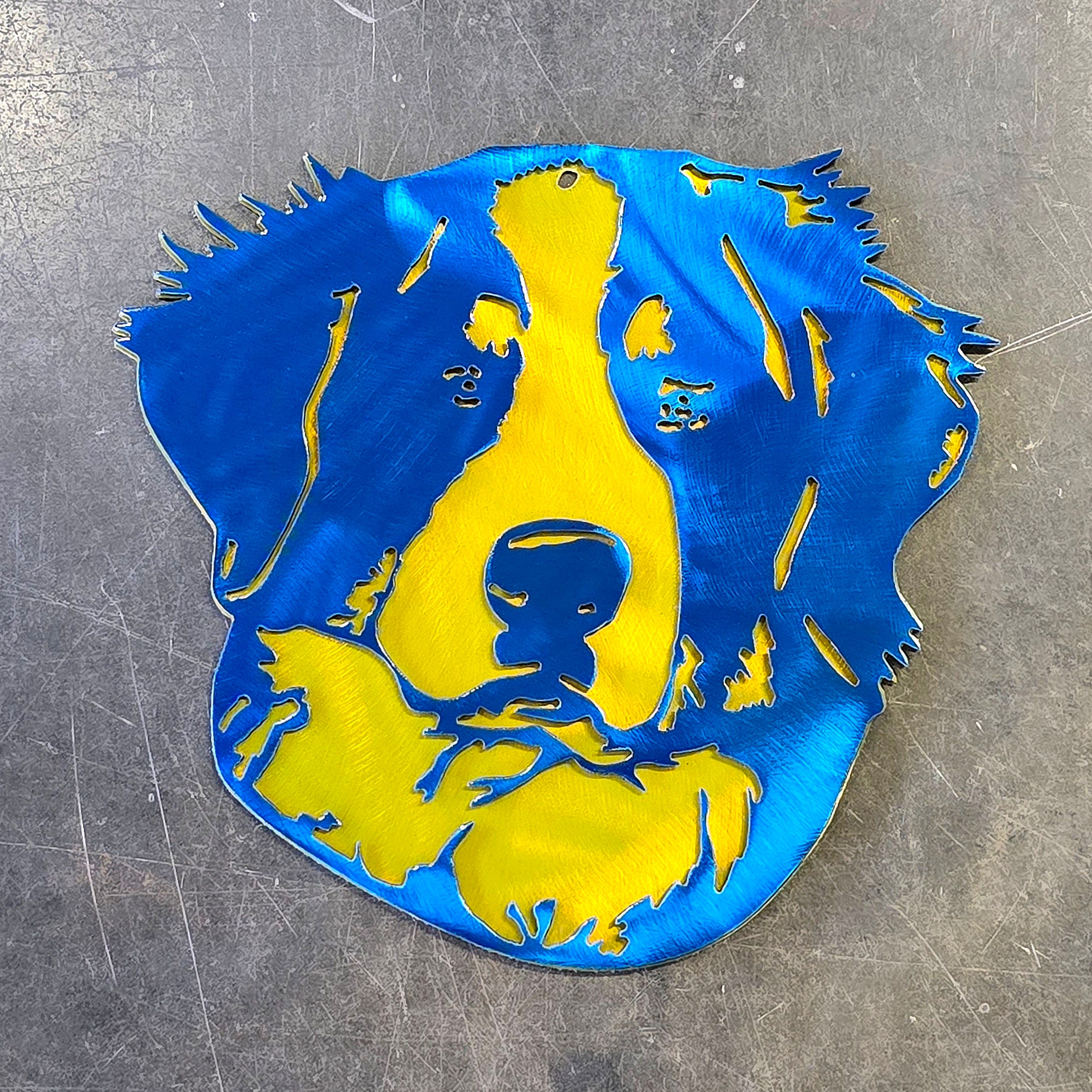 Bernese Mountain Dog Metal Art