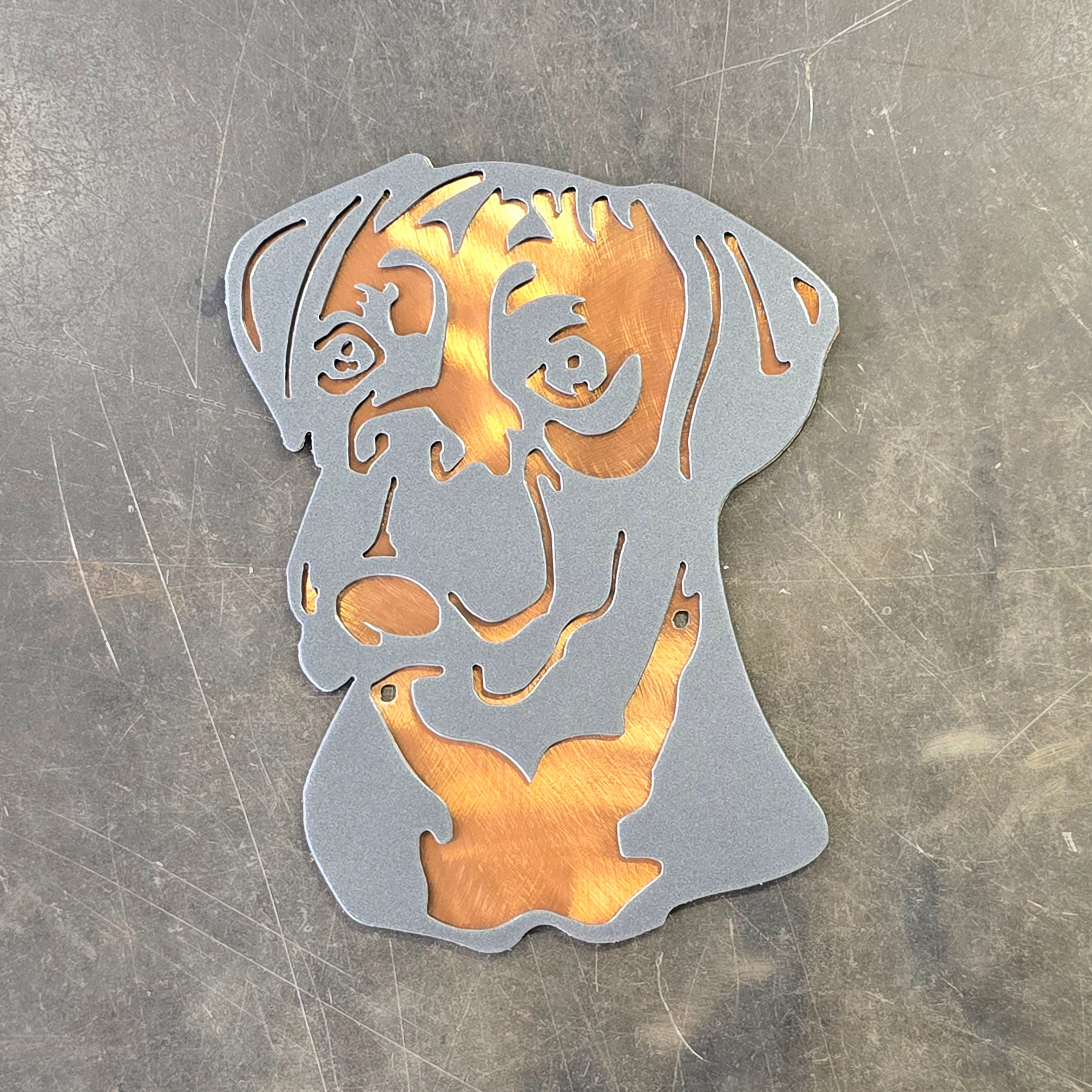 Boxer #1 Metal Art