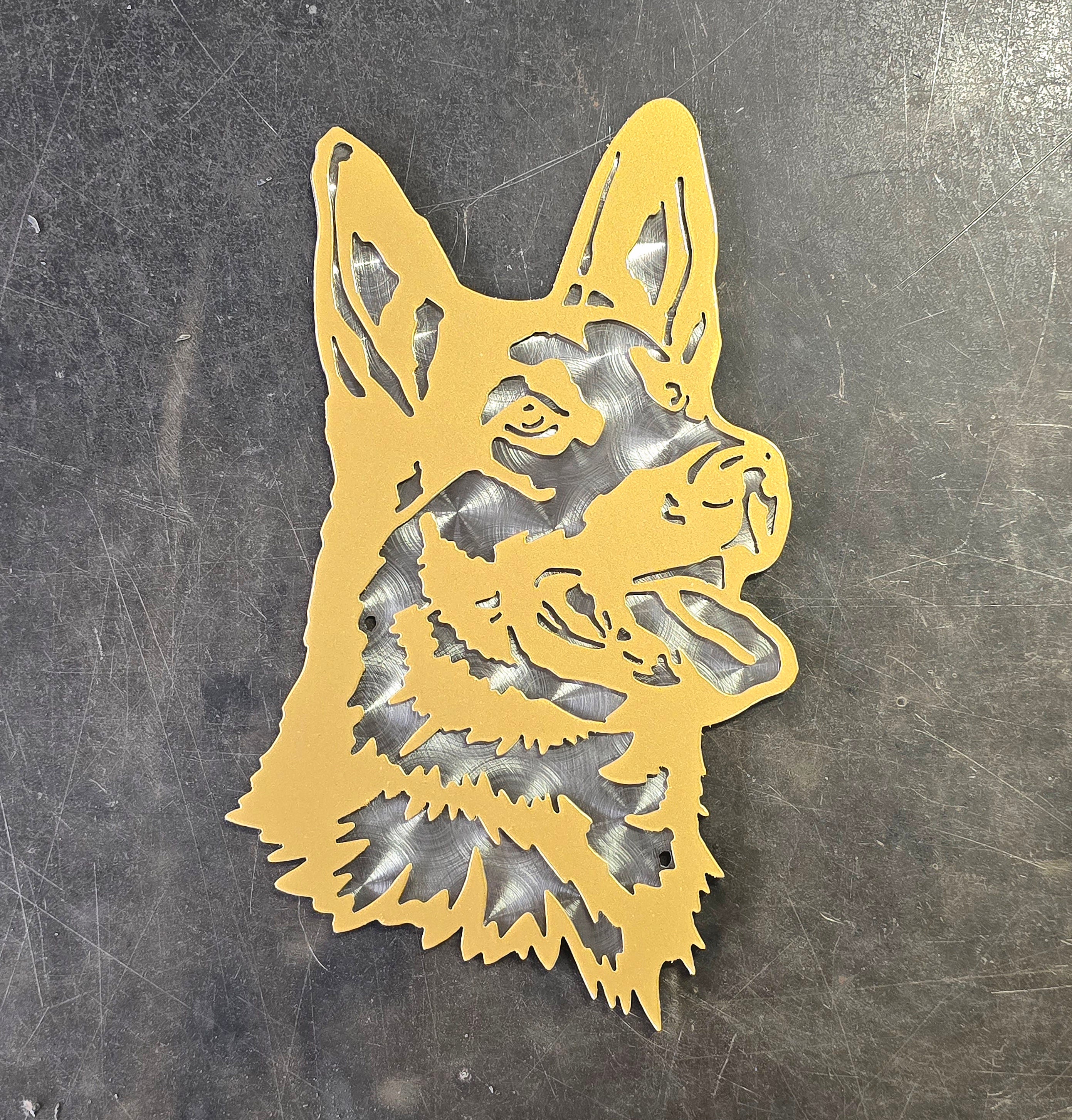 German Shepherd #1 Metal Art