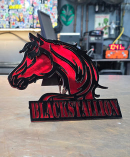 Horse Metal Hitch Cover