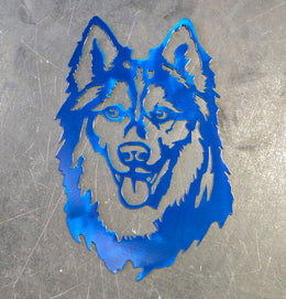 Husky Metal Wall Art