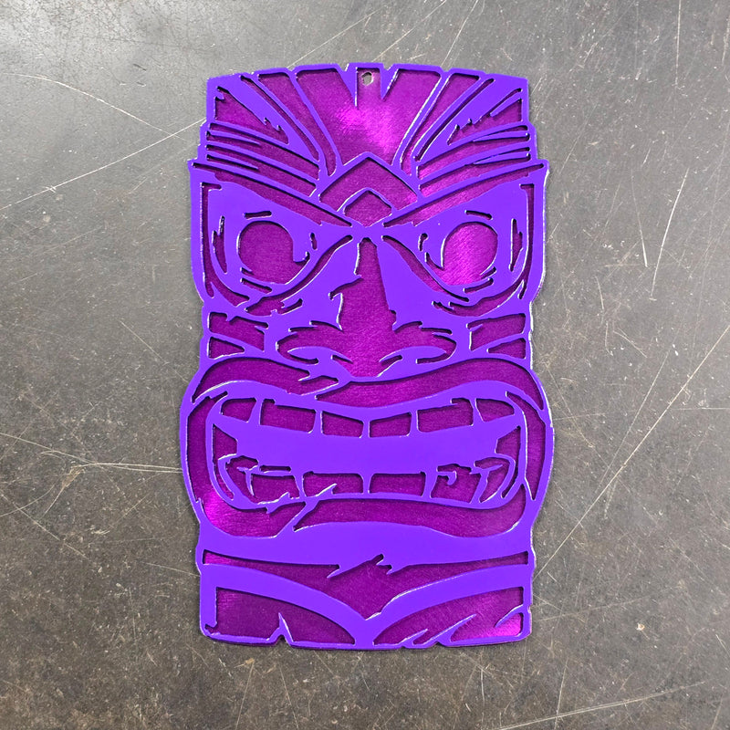 Tiki Mask Metal Art