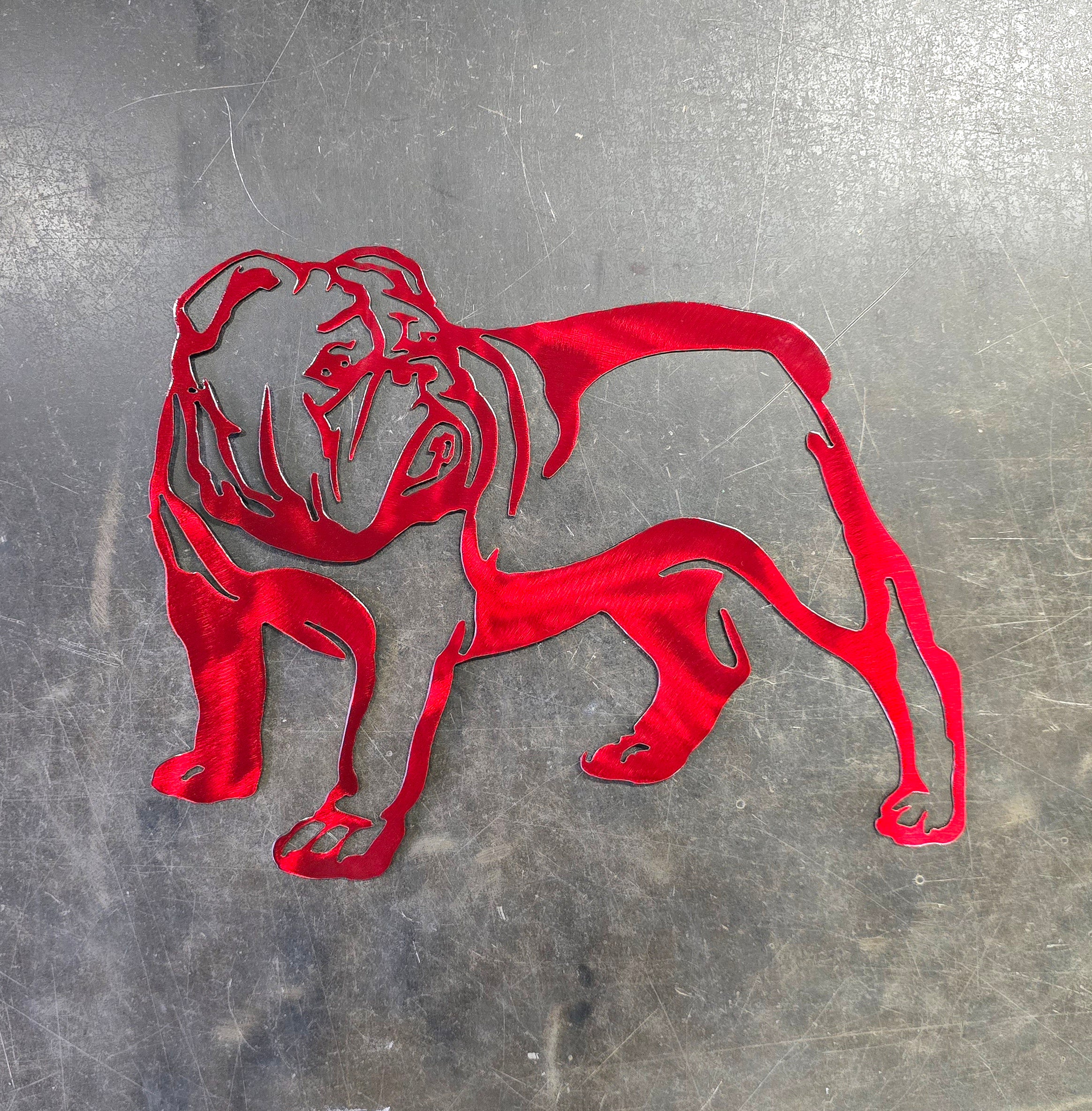 Bulldog #1 Metal Art