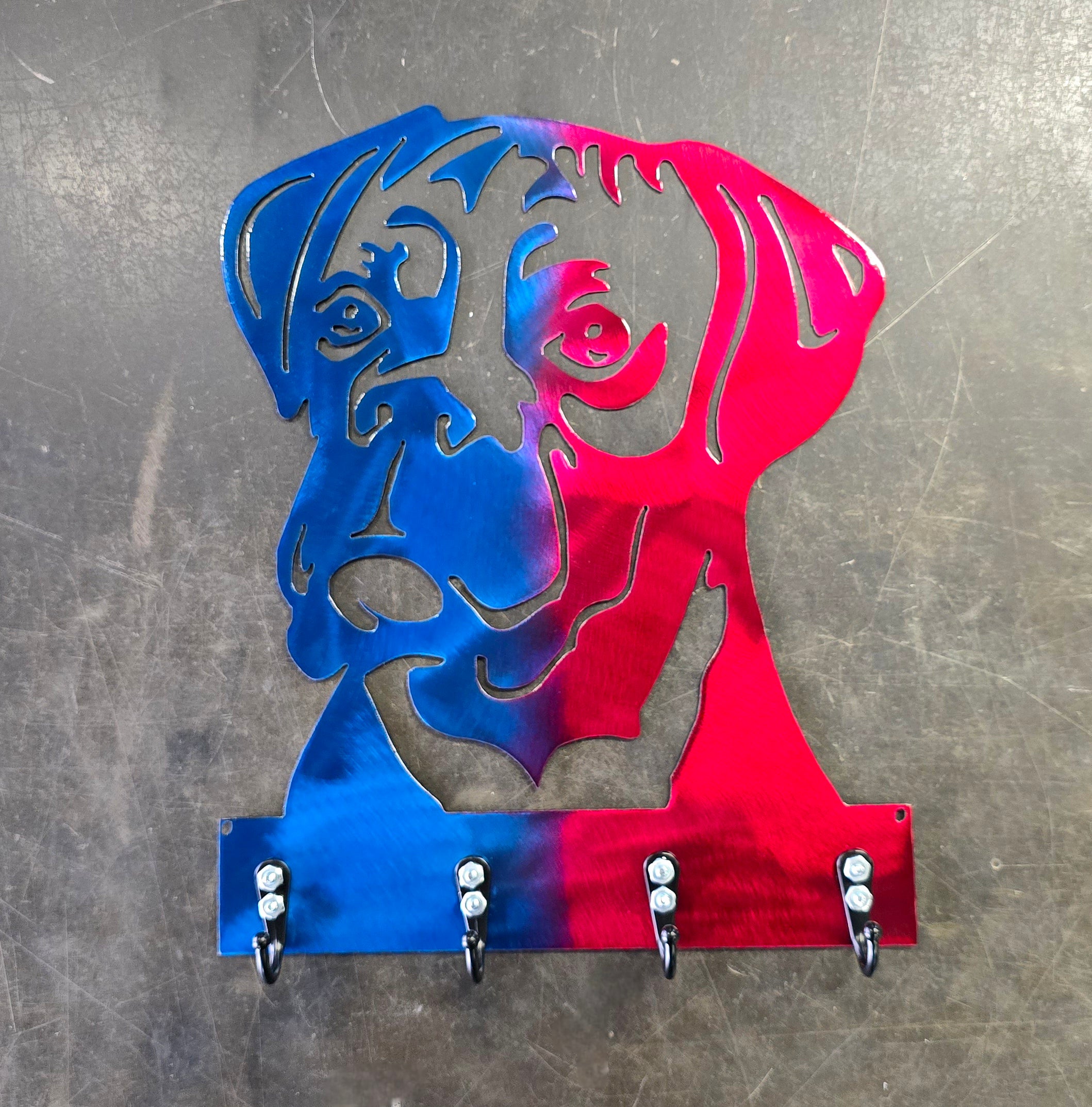 Boxer #1 Key & Leash Hanger