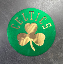 Powder coated sports team metal artwork by Elite Metalworking