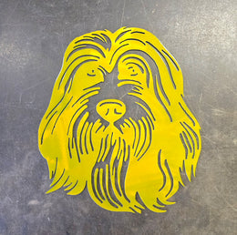 Bearded Collie Metal Wall Art