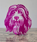 Bearded Collie Free Standing Metal Art