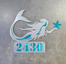Mermaid Personalized Metal Sign