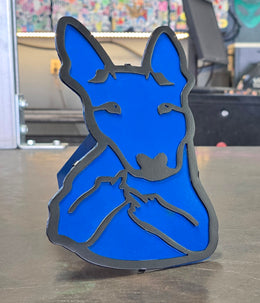 Bull Terrier Metal Hitch Cover