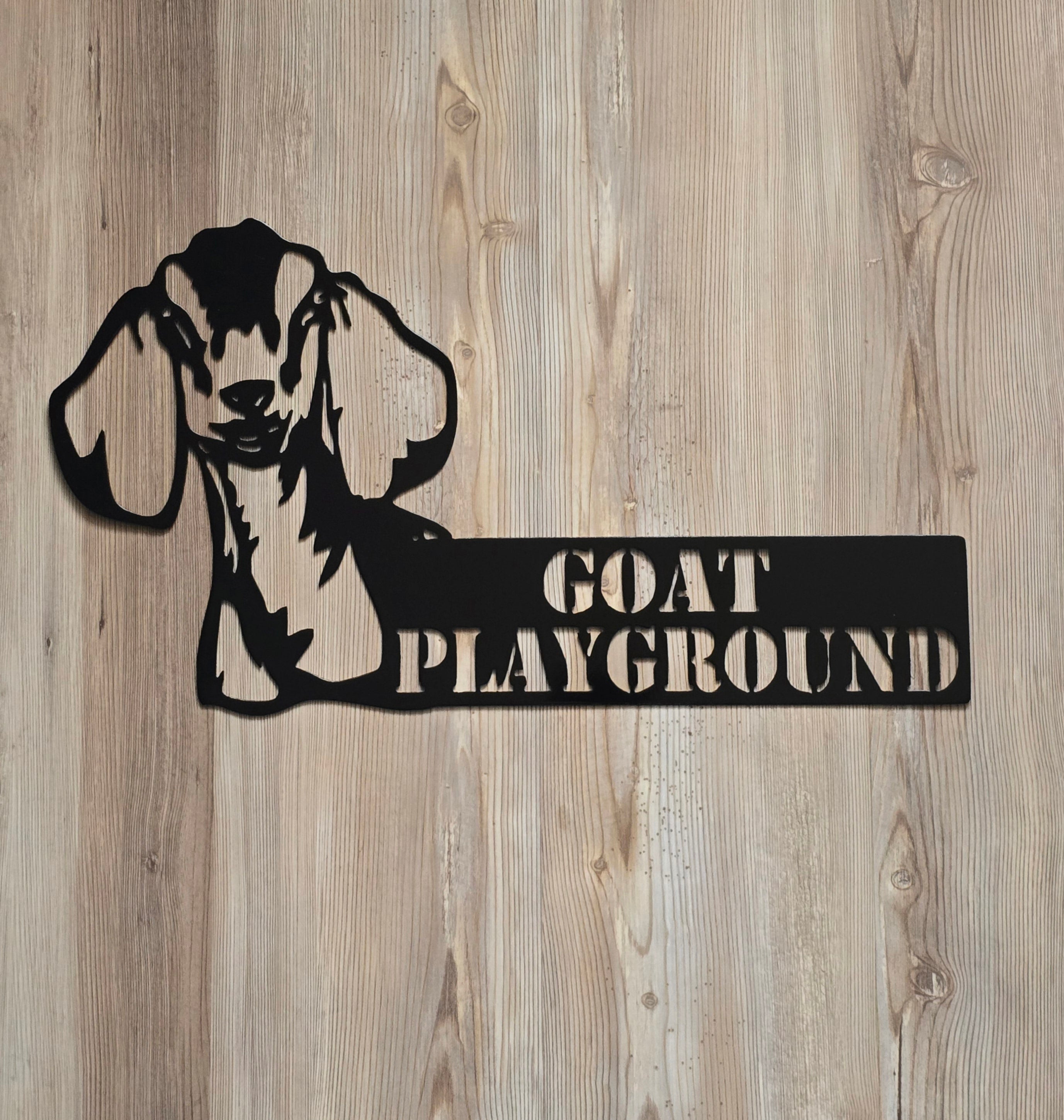 Nubian Goat Metal Art